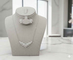 Crystal Leaf Jewelry Set